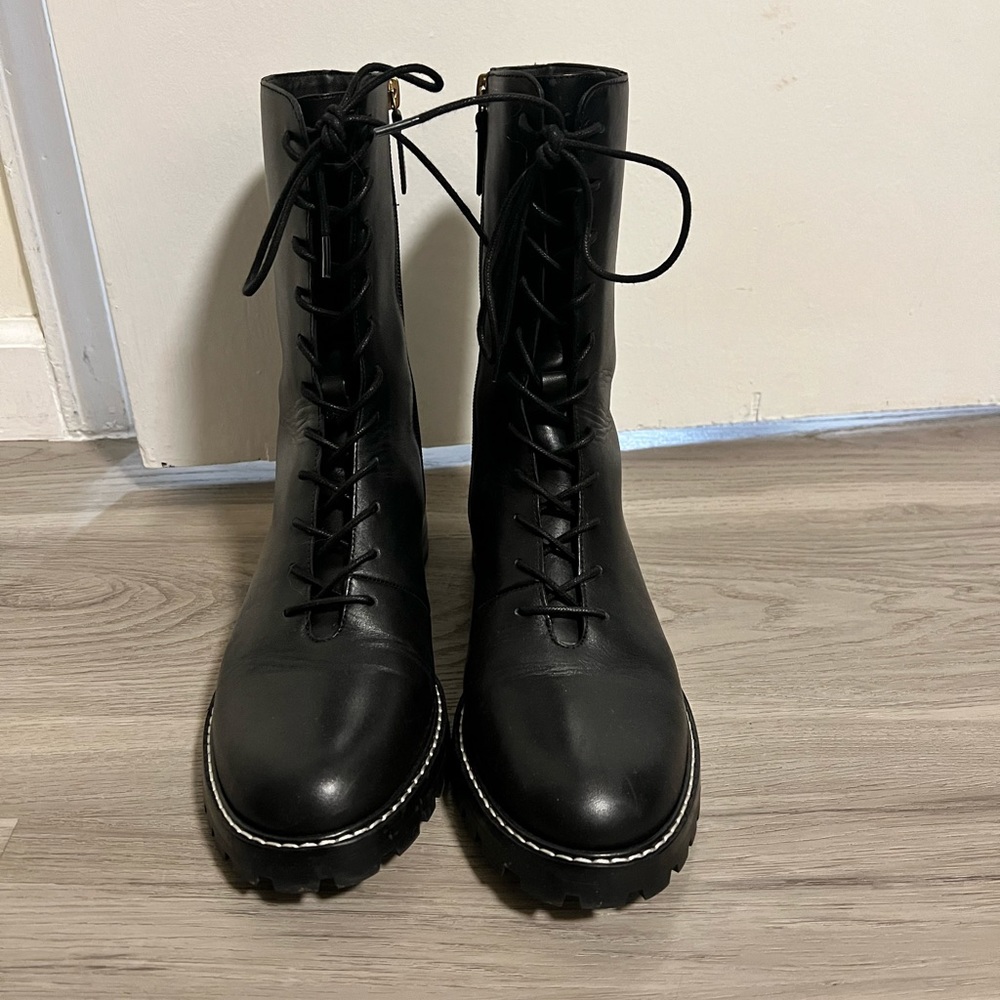 J. Crew Black Combat & Moto Boots